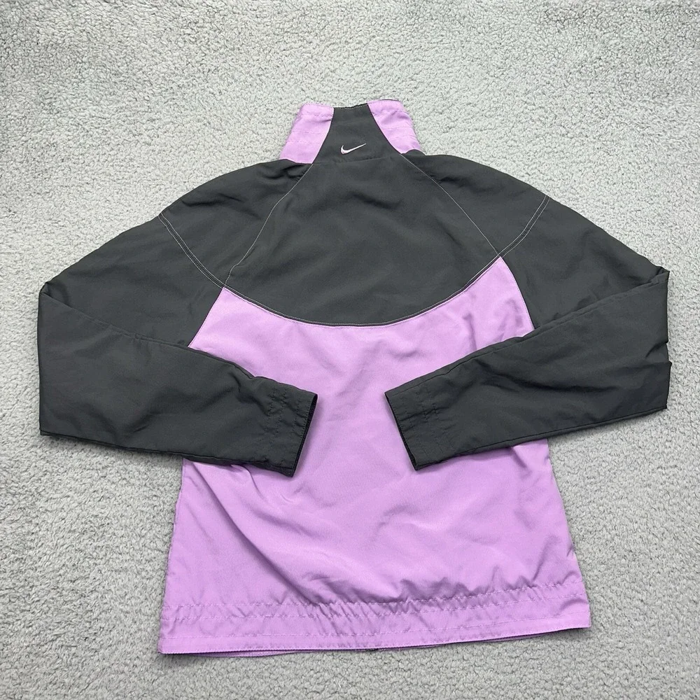 NIKE Womens Small 4-6 F6USH 127203 Full-Zip Purple Polyester Athletic Jacket